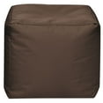 thumbnail image 1 of Gouchee Home Cube Brava Chocolate Pouf Ottoman – Water-Repellent Cube Bean Bag Footstool with Polystyrene Beads, Lightweight & Portable for Living Room or Dorm, 1 of 8