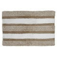 thumbnail image 1 of Microfibre Striped Bath Mat (Taupe) (20 X 32), 1 of 1