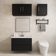 thumbnail image 6 of Landmok Laundry Room Cabinet 12" x 18" x 20", Kitchen Cabinet with Adjustable Shelves, Wall Cabinet Storage, Utility Cabinets for Laundry Room, Wall Cabinet with Soft Close and Metal Handle , Black, 6 of 8