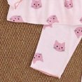 thumbnail image 6 of TOWED22 Little Girls Clothes 4Pcs Girls Outfits Pullover Graphic Graphic Pants Set Fall Winter Clothes Loungewear Set,18-24 M, 6 of 6