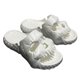 thumbnail image 1 of Zapatillas de plataforma de almohada de verano con parte inferior gruesa deslizantes de una sola banda con diseño de Calavera para mujeres y hombres para interiores y exteriores, 1 of 3