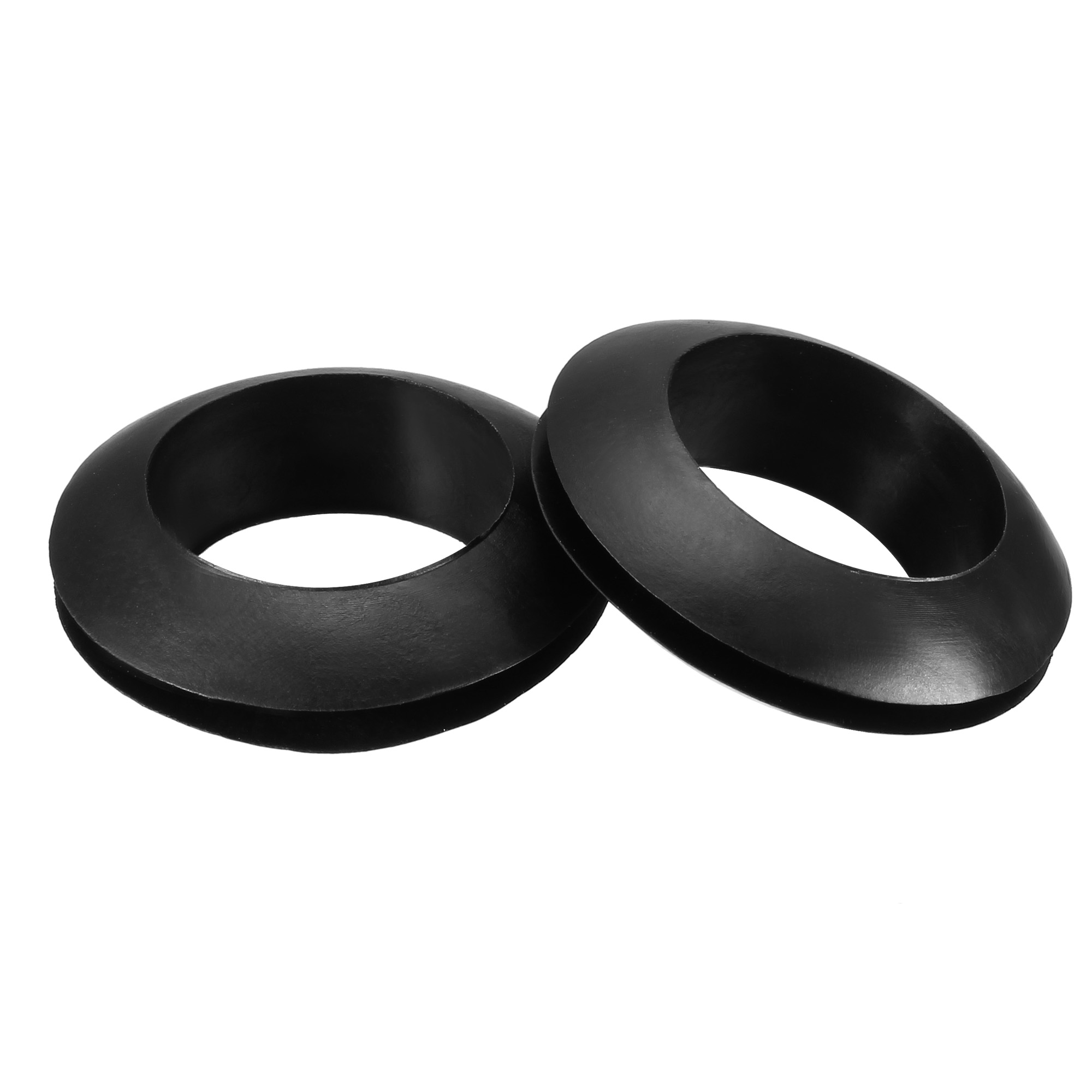 Rubber Grommets 20mm Dia. Wire Gasket Ring for Hole Plug Cable, Black