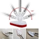 thumbnail image 2 of Apuakthei Cepillo para fregar azulejos de bañera 2 en 1, cepillo de limpieza con mango largo, poste telescópico ajustable de 47 pulgadas, cerdas rígidas, almohadillas para fregar para limpiar el, 2 of 6