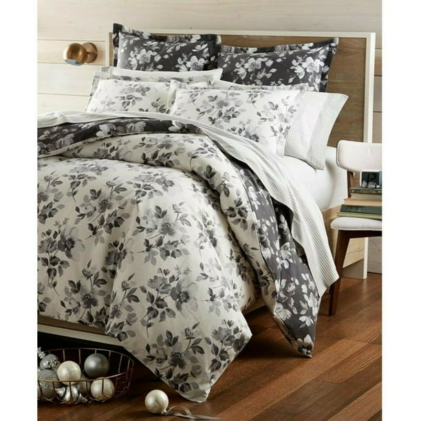 Martha Stewart Flannel Twin Duvet Cover Magnolia Shadow