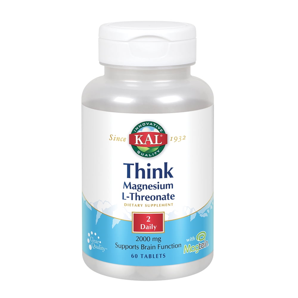 KAL Think Magnesium LThreonate 2000 mg Learning, Brain Health
