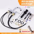 thumbnail image 6 of Sunrinx 8 Inch Widespread Bathroom Faucet Chrome 3 Hole Dual Handle Swivel High Arc Drain, 6 of 12