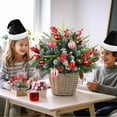 thumbnail image 5 of Christmas Thickened Hat, Soft Fluffy Santa Hat, Kids Adults Xmas Party Costume, Holiday Winter Hat, Christmas Decoration Accessory, Festive Santa Hat for Celebration Christmas Decorations, 5 of 5