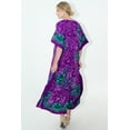 thumbnail image 7 of Miss Lavish London Kaftan Dresses for Women,Beach Kaftan Coverups,Hawaiian Coverups for Women,Long Beach & Swimsuit Coverups,Plus Size African Caftan Dress,Moroccan Style Loungewear Purple XL, 7 of 7