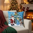 thumbnail image 5 of chaungfeng Christmas Decorations, Santa Claus Print Christmas Pillow Covers 18" x 18", with 8 Cute Patterns, Throw Pillow Covers for Home Christmas Decor, Soft Linen Material, 5 of 6