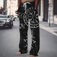 thumbnail image 2 of Men's Casual Pants Print Linen Blend Straight Leg for Everyday Wear Performance Comfort and Dramatic Everyday, 2 of 4