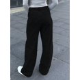 thumbnail image 2 of Aprpith Women's Baggy Jeans Mid Rise Straight Leg Floor Length Denim Pants Loose Fit Boyfriend Jeans For Street Style Regular Sizes, 2 of 9