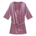thumbnail image 1 of Ketyyh-chn99 Mens Robe with Hood Men Bathrobe Solid Color Thin Short Sleeve Simple Loose Bathrobe Plus Size Size for L,H, 1 of 4