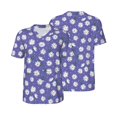 thumbnail image 6 of Rocae Daisies Flowers for Breathable Men's Baseball T-Shirt Fashionable Casual Baseball Jersey, Moisture-wicking Sportswear XX-Large, 6 of 9