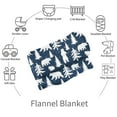 thumbnail image 5 of Woodland Animal Throw Blanket for Boys, Soft Cozy Jungle Animals Adventure Fuzzy Flannel Blanket Gift for Kids, Plaid Forest Animal Fleece Blanket for Toddler Girls Sofa Couch Nursery 30x40 Inch, 5 of 7