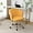 Mustard, variant on Swivel Office Chair, Modern Home Office Desk Chair, Velvet Shell Back Vanity Chair with Golden Metal Base, Height Adjustable Upholstered Cute Task Chair, Ivory