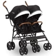thumbnail image 1 of Cochecito doble Jeep PowerGlyde Plus Side x Side de Delta Children, negro, 1 of 5
