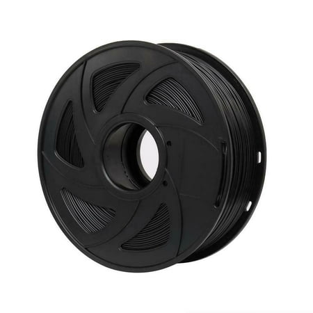 Black PLA 3D printer filament 1.75 mm 1 kg 2.2 lbs