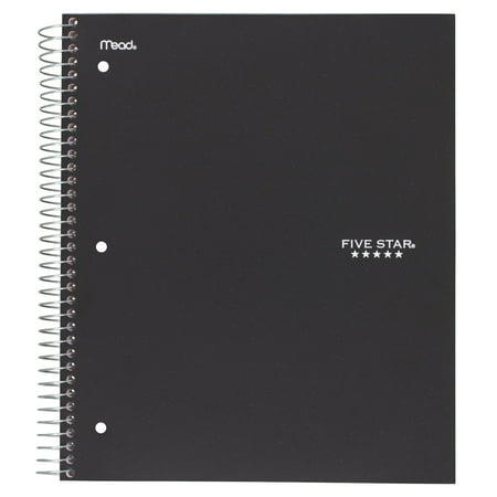 Five Star Wirebound 3-Subject Notebook, College Ruled, Assorted Colors
