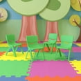 thumbnail image 2 of Flash Furniture Kids Plastic Stacking Chair (4 Pack), Green, 2 of 14