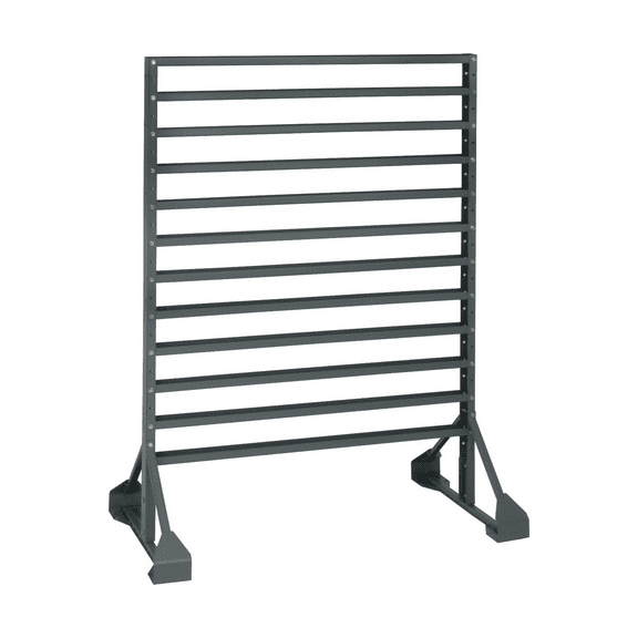 Quantum Storage Systems QRU-12D Solid Double Sided Rail Racks 12 Shelves 53" H x 36" W x 20" D