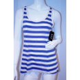 thumbnail image 1 of ANDREW MARC New YORK Débardeur de PERFORMANCE Rayé SPORT Yoga Bleu ( XS ), 1 of 1