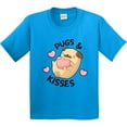 thumbnail image 3 of Inktastic Valentines Day Pugs & Kisses with Hearts Youth T-Shirt, 3 of 5