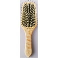 thumbnail image 2 of Bass Brushes Small Square Paddle Brush: Cushion, Nylon Bristles, Light Wood Handle, 2 of 2