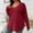 Red, variant on Plus Size Women’s Casual Fall Sweaters With V Neck And Long Sleeves Great For Going Out Men's Thermal Tops 3xl Thermals Men Top Thermal Tops for Women Long Sleeve for Cold Weather Thermal Shirt for