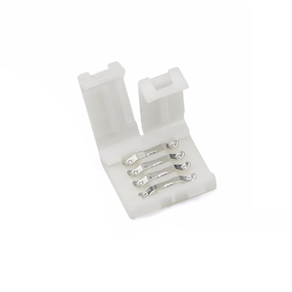 Sourcing Map 4-Pin RGB LED Steckverbinder – 10 Stück, H-Form, Lötfrei, Für 5050 LED Streifen 10mm