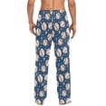 thumbnail image 2 of Men's Pajama Bottoms Sports Retro Baseball Men's Cotton Pajama Pants Men's Loose Printed Pajama Pants Casual Pants with Pockets, 2 of 6
