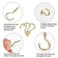 thumbnail image 5 of 30pcs Cup Ceiling Hooks 5/8 Inch Brass Plating Screw-in Ceiling Wall Thread Hooks Great for Indoor Outdoor Plants, 5 of 7
