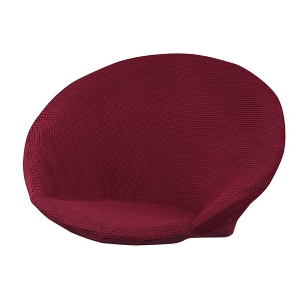 Funda para silla con platillo Jacquard extraíble Sunnimix Funda de asiento vino rojo