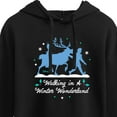 thumbnail image 3 of Disney Frozen 2 - Walking In A Winter Wonderland Christmas - Juniors Cropped Pullover Hoodie, 3 of 5