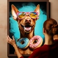 thumbnail image 6 of Pharaoh Hound Dog Canvas Wall Art,Pet Canvas Painting Puppy Artwork,Colorful-Watercolor Original Artwork Print For Bedroom, Bathroom Wall Art decor, 6 of 6