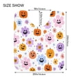 thumbnail image 5 of 2 Piece Soft Bathroom Rug Set Flowers and Smiling Pumpkins Bath Mat and U-Shaped Toilet Contour Rug (16"x24"+20"x24"), 5 of 7