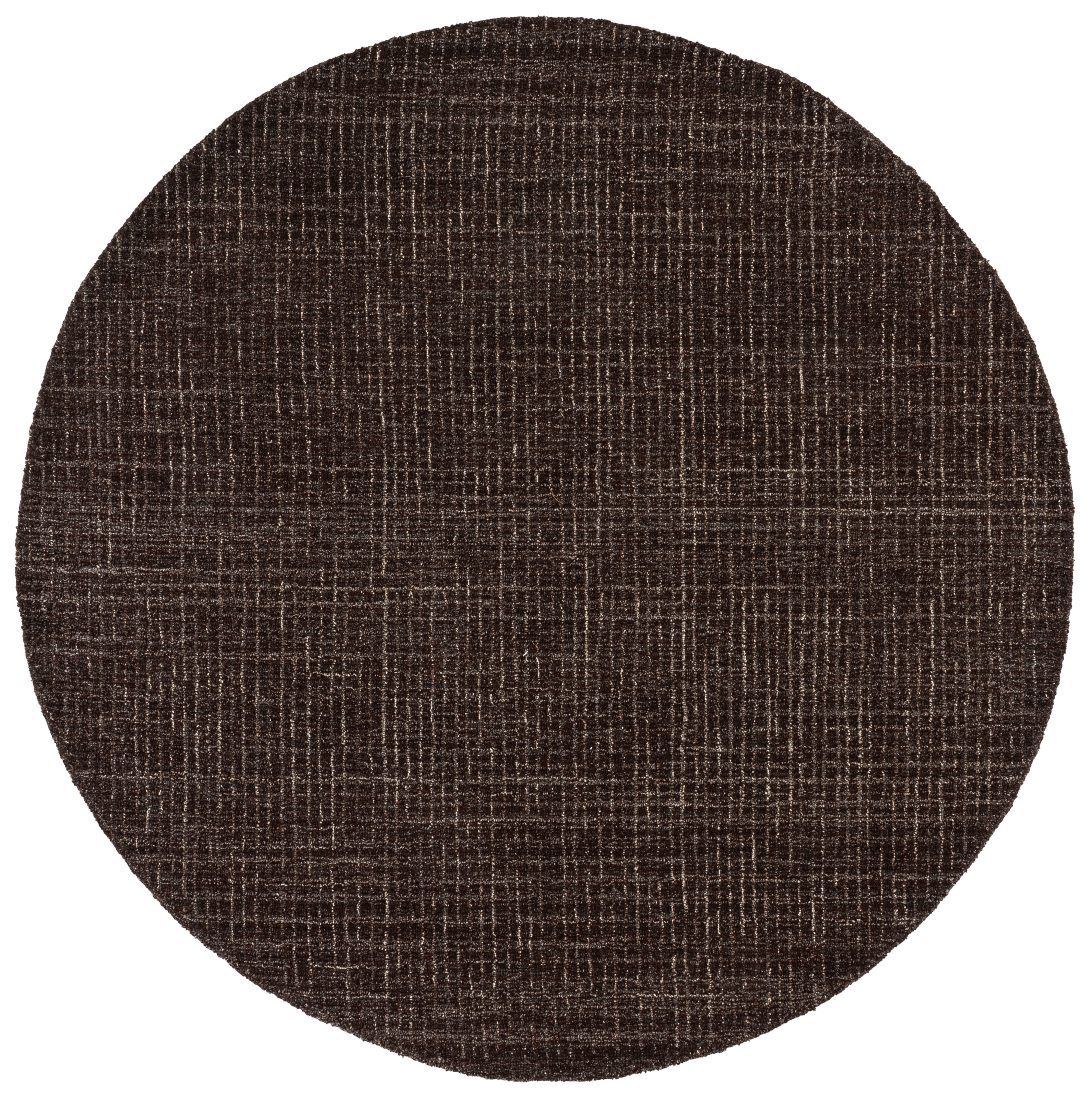 Safavieh Abstract Delia Distressed Wool Area Rug, Dark Brown, 6' x 6' Round