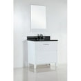 thumbnail image 3 of Bellaterra Home 30 in. Single sink vanity with white carrara top, 3 of 12