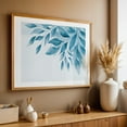 thumbnail image 4 of Blue Hour Gentle Foliage - Painting Botanical Minimalist Nature Floral Modern Art Oak Framed Wall Art Print 20 x 30 inches, 4 of 6