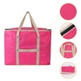 thumbnail image 3 of Unique Bargains 1 Pack Clothes Storage Bags Moving Bags Rose Red 24*20*16in, 3 of 7