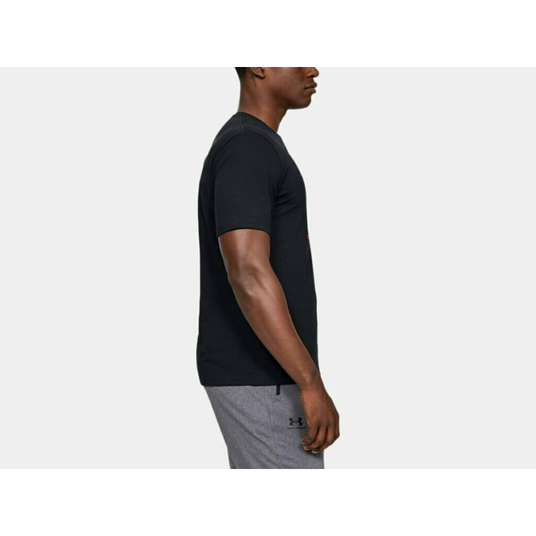 Under Armour Men's T-Shirt GL Foundation Boxed Athletic Crew Neck Tee  1326849, Black / White, 3XL