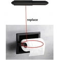 thumbnail image 4 of Toilet Paper Holder Roller 2pcs Black Color Plastic Toilet Tissue Flexible Holder Replacement Bathroom Plastic Spring Loaded Insert Spindle, 4 of 4