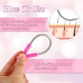 thumbnail image 4 of 4 Pack Spring Facial Hair Removers for Women, Manual Epilator with Handle, Face Hair Removal Threading Tool for Upper Lip, 4 of 6