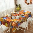 thumbnail image 3 of Thanksgiving Turkey Tablecloth Waterproof Fall Pumpkin Table Cloth for Fall Harvest Thanksgiving Home Decoration - 60" X 84" Rectangle/Oblong, 3 of 6
