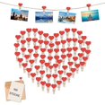 thumbnail image 1 of 100 Mini Pinzas de Madera TANGJMXG con Forma de Corazón, 1 of 3