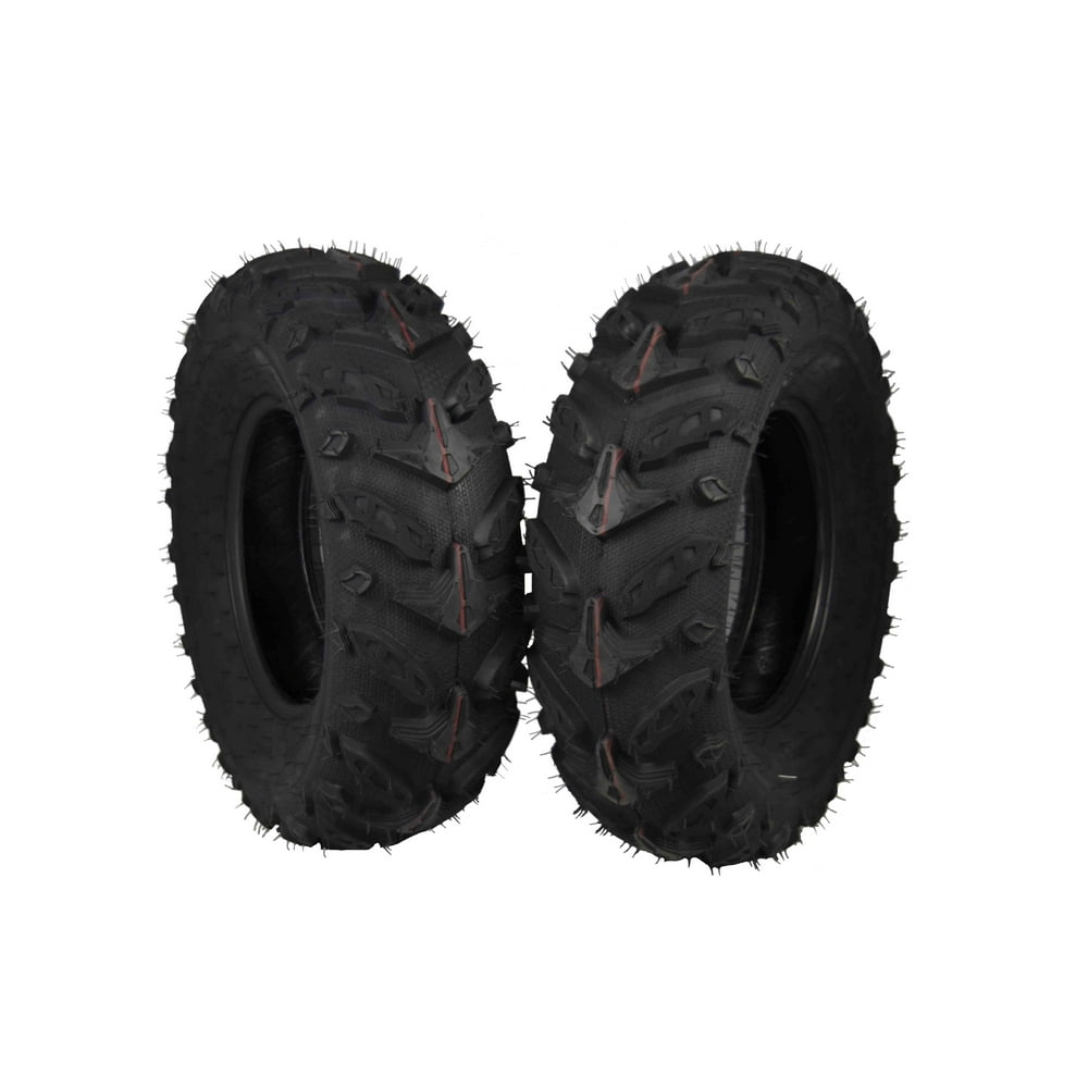 MASSFX Grinder 25x812 Front ATV Tire 25x8x12 25x8/12 Dual Compound 6Ply 2 Pack MG25812