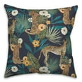 thumbnail image 2 of Creative Products Tropical Cheetah Navy 18 x 18 Spun Poly Pillow, 2 of 3