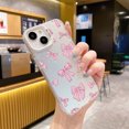 thumbnail image 1 of Pearl Chain Phone Cases For Samsung Galaxy S24 S23 Note 20 Ultra S20 FE S21 S22 Plus Case Matte Laser Colorful Bumper Armor, 1 of 1