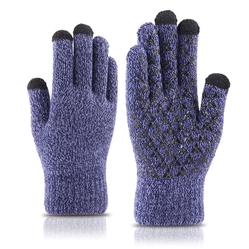 Time and Tru Women's Tech Touch Lined Rib Gloves, Knit, One Size