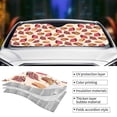 thumbnail image 5 of Fuzoiu Sea Shells Print Car Windshield Sun Shade,Block Uv Rays Sunshade,Foldable Front Window Sun Visor Protector for Car,SUV,Truck-Keep Vehicle Cool-Sea Shells, 5 of 8