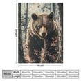 thumbnail image 4 of Patifu Bear Flannel Blanket, Bear Gifts, Bear-Themed Blanket for Women, Soft Lightweight Throw Blankets for Bed Home Travel Decor  50x60in, 4 of 6